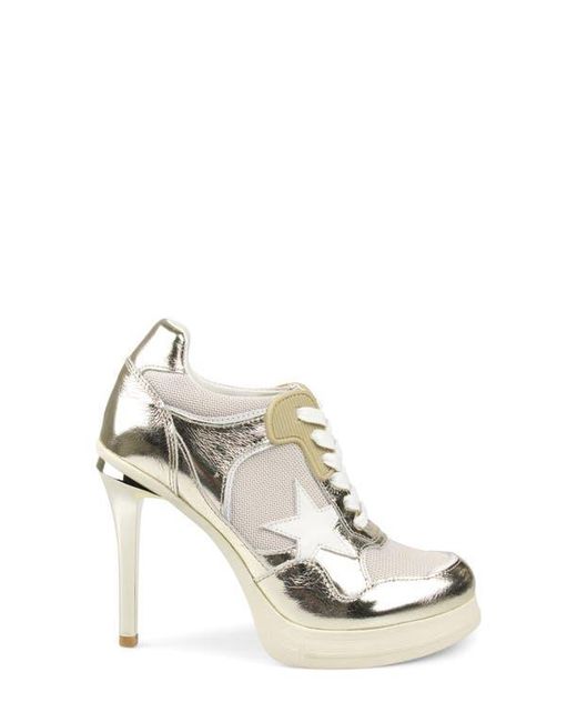 Zigi White Stiletto Platform Pump