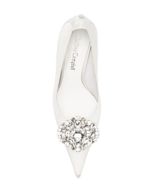 Jeffrey Campbell White Parliament Pointed Toe Pump