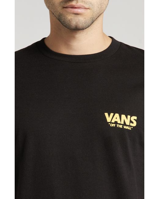 Vans Black Beer Float Cotton Graphic T-shirt for men