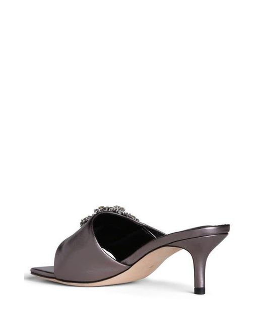 Allegra James White Harper Kitten Heel Sandal
