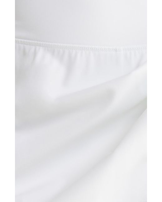Zella White Luxe Lite Step Out Mid Rise Skort