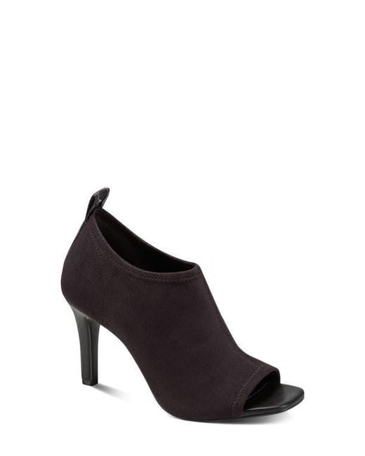 DKNY Black Brynna Open Toe Bootie