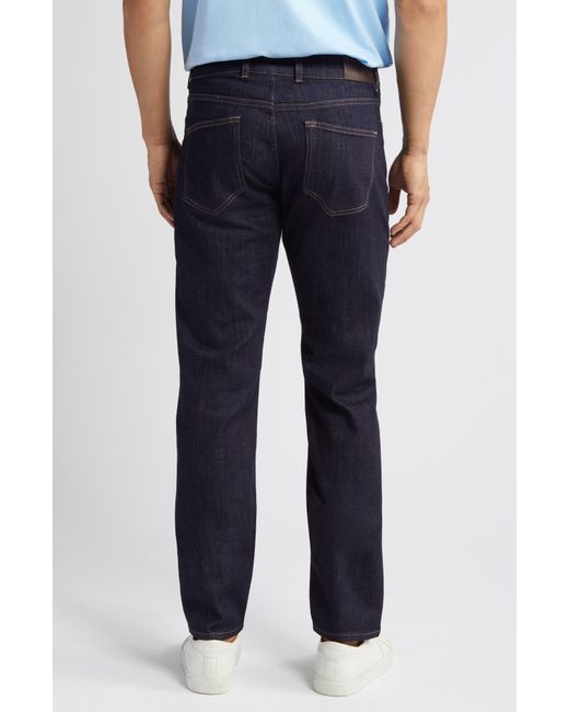 Peter Millar Blue Crown Crafted Washed Five Pocket Straight Leg Jeans for men