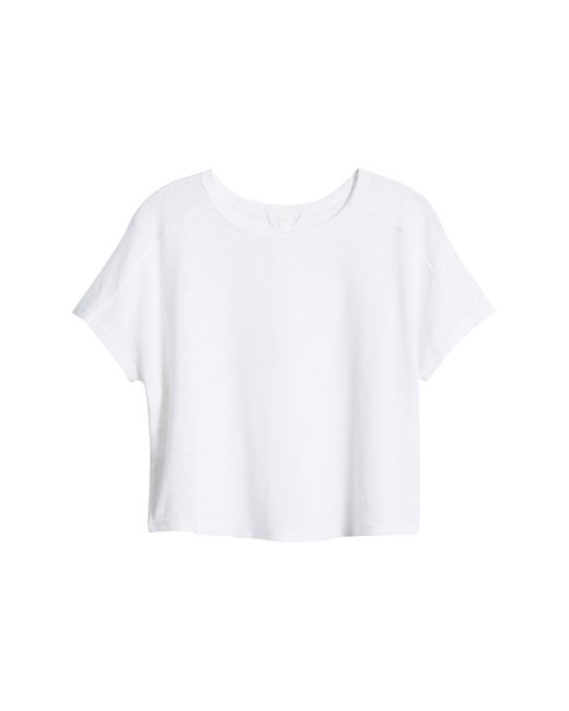 Zella White Spark Boxy Slub T-shirt