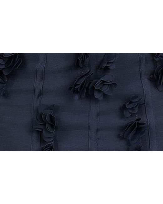posedly rosette mermaid midi dress Petal & Pup Posedly Rosette Mermaid Midi Dress in Blue