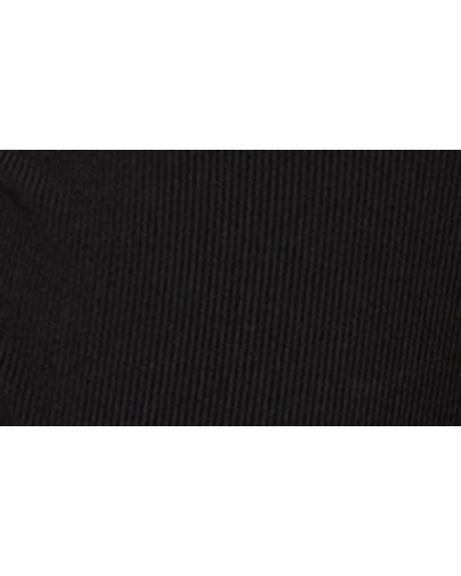 Edikted Black Gloria Lace Detail Rib Bodysuit