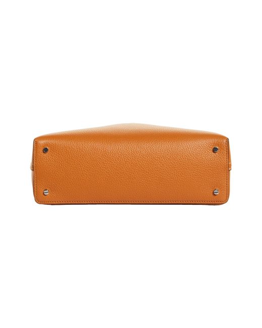 Totême  Brown T-lock Leather Clutch