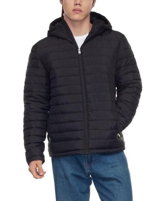 Rokka&Rolla Blue Midweight Puffer Jacket for men