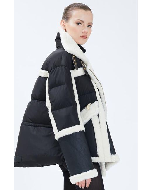 Nicole Benisti Garnier Shearling Puffer Jacket in Black Lyst