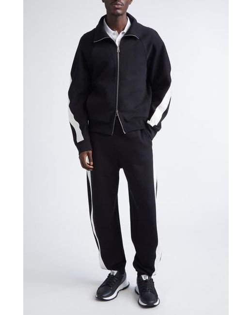 Givenchy Black Scuba Knit Full Zip Track Jacket for men