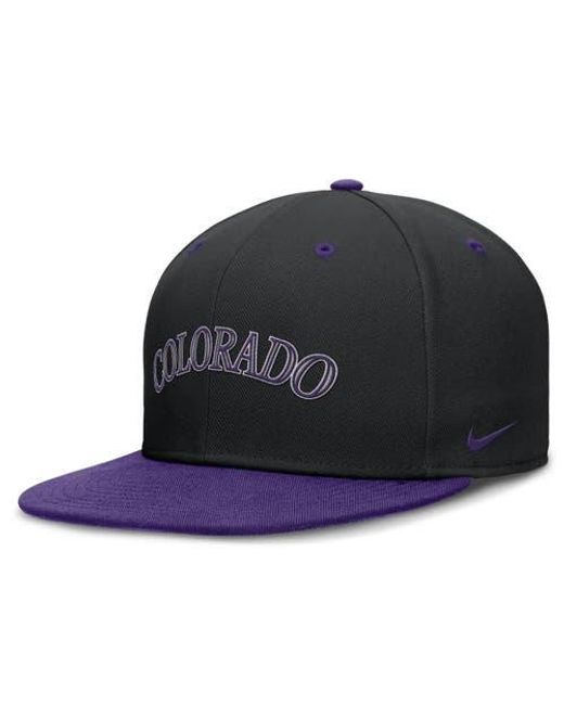 Nike Blue Colorado Rockies 25Th Anniversary True Primetime Two-Tone Performance Fitted Hat for men