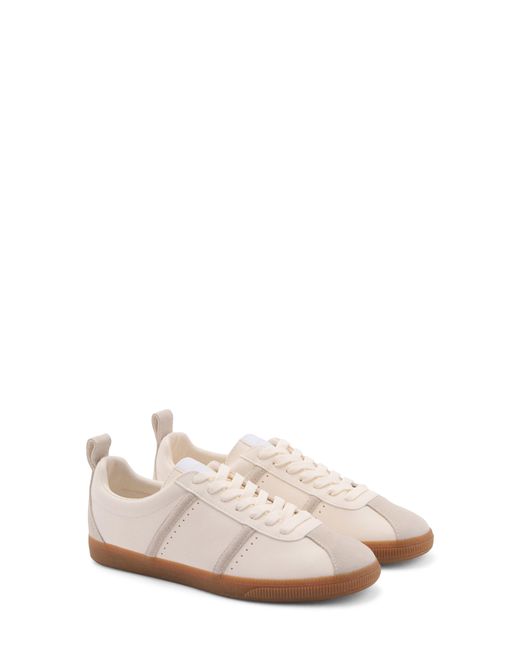 Mango White Contrast Panel Sneaker