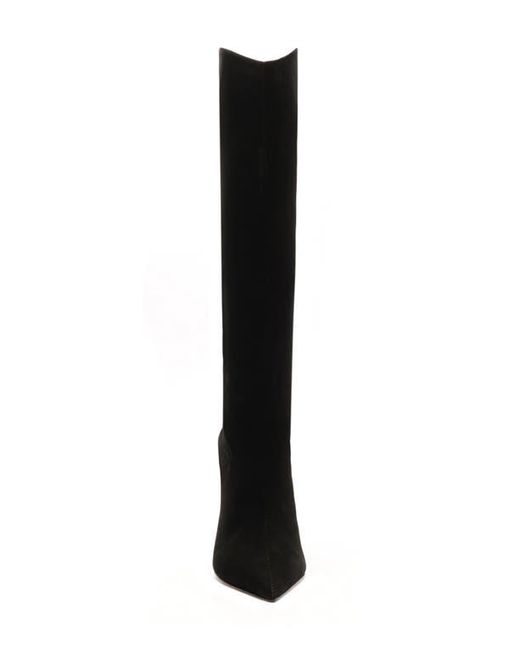 SCHUTZ SHOES Black Maryana Pointed Toe Boot