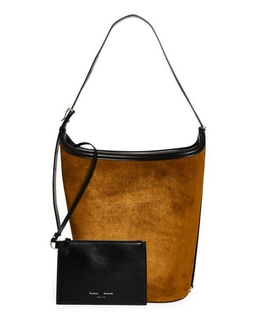 Proenza Schouler Brown Brant Suede Bucket Bag