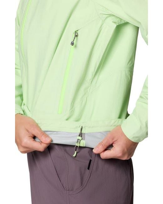 Mountain Hardwear Green Cloud Cipher Hooded Jacket