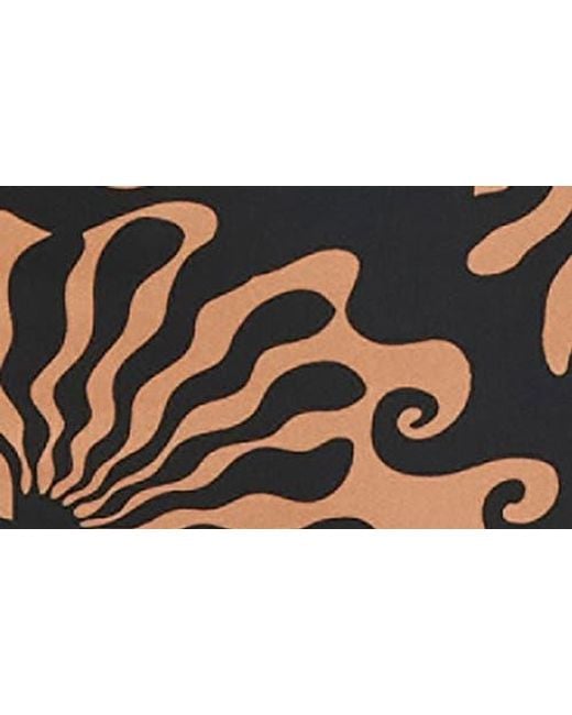 Sanctuary Black Printed High Waist Bikini Bottoms