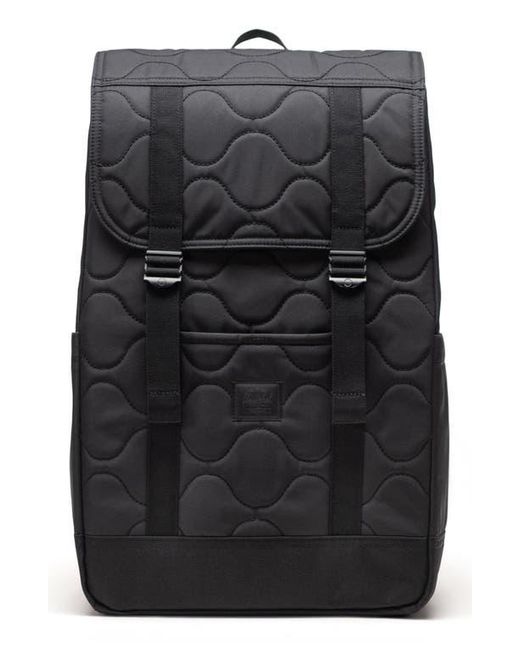 Herschel Supply Co. Black Retreat Quilted Backpack