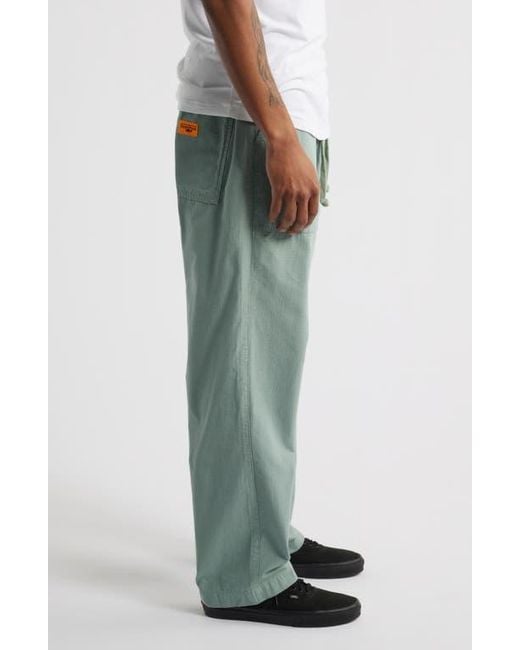 Service Works Gray Organic Cotton Ripstop Drawstring Chef Pants for men