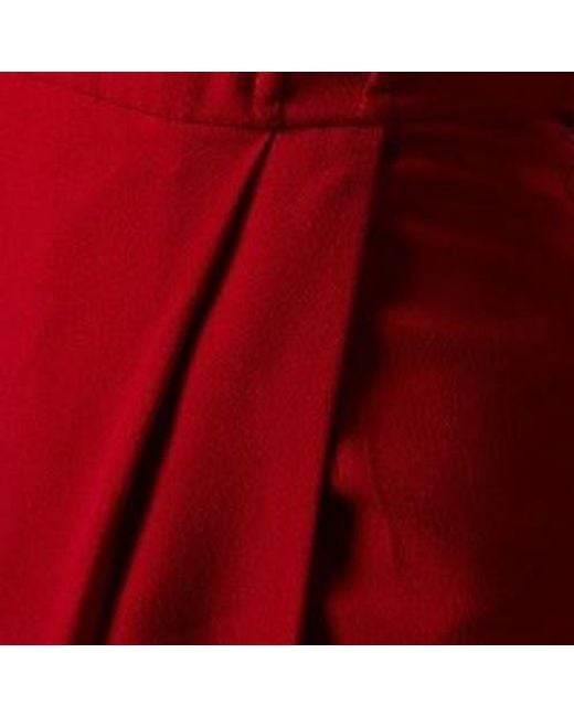 Coast Red Volume Sleeve Corset Column Maxi Dress