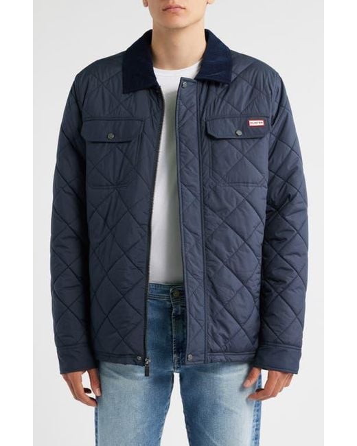 Hunter Blue Bell Quilted Barn Jacket for men
