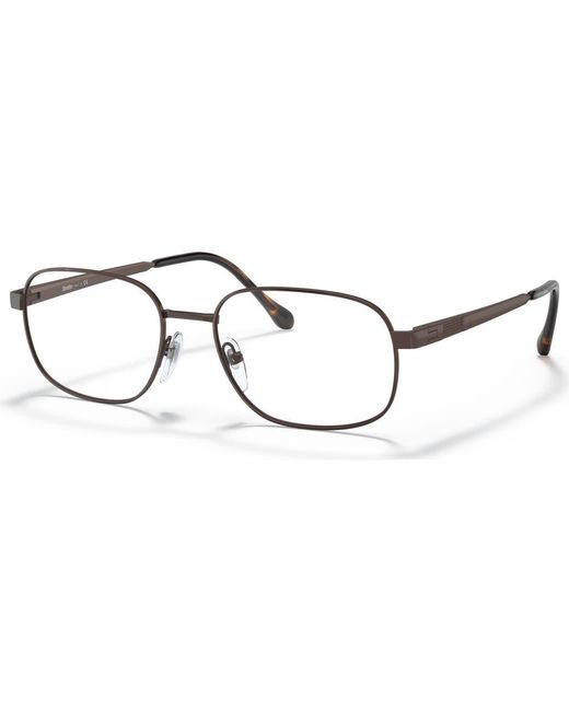 Sferoflex Metallic 57Mm Rectangle Optical Glasses for men