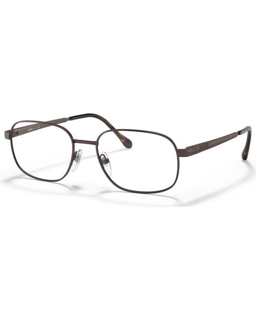 Sferoflex Metallic 57Mm Rectangle Optical Glasses for men