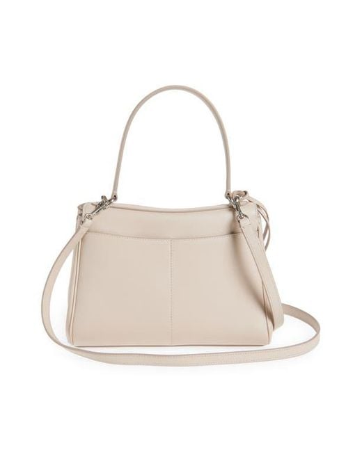 Balenciaga Small Rodeo Leather Top Handle Bag in Natural | Lyst