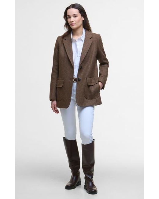 Barbour Brown Elm Wool Jacket