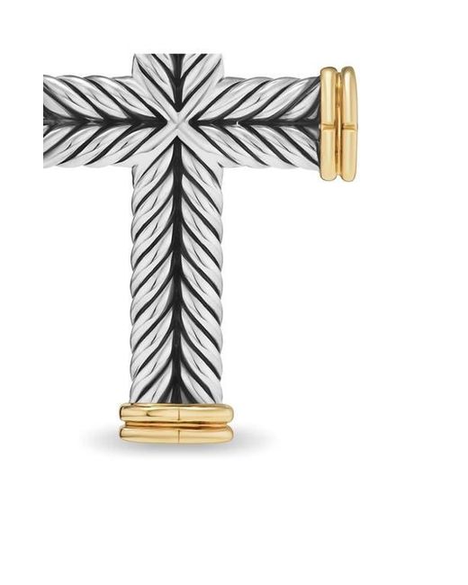 David Yurman Metallic Chevron Cross Pendant, 33.5Mm for men