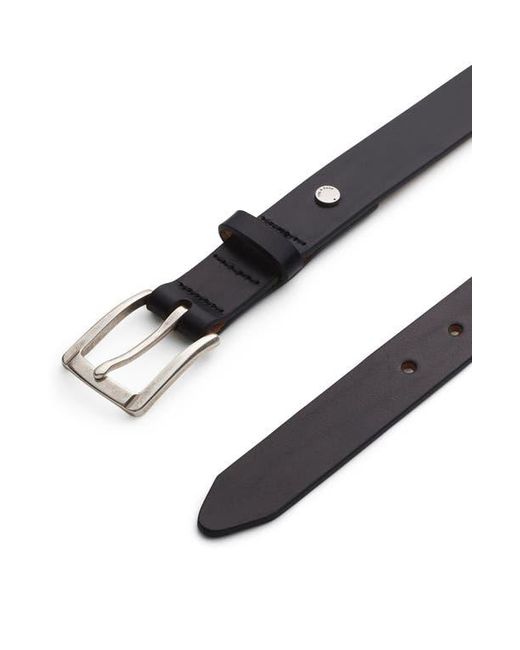 Rag & Bone Black Logan Leather Belt for men