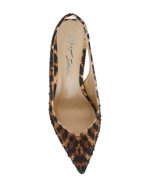 Betsey Johnson Multicolor Clark Slingback Pointed Toe Pump
