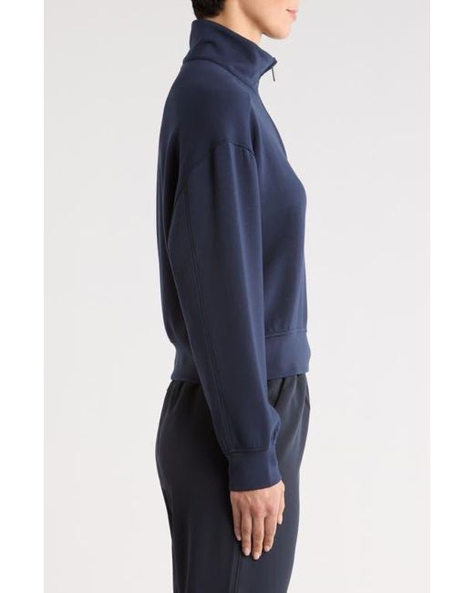 Travis Mathew Blue Skyloft Soft Echo Half Zip Pullover