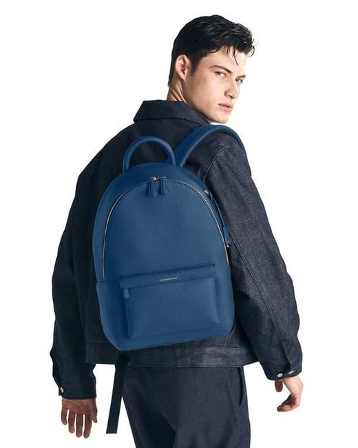 Maison De Sabre Blue Leather Backpack