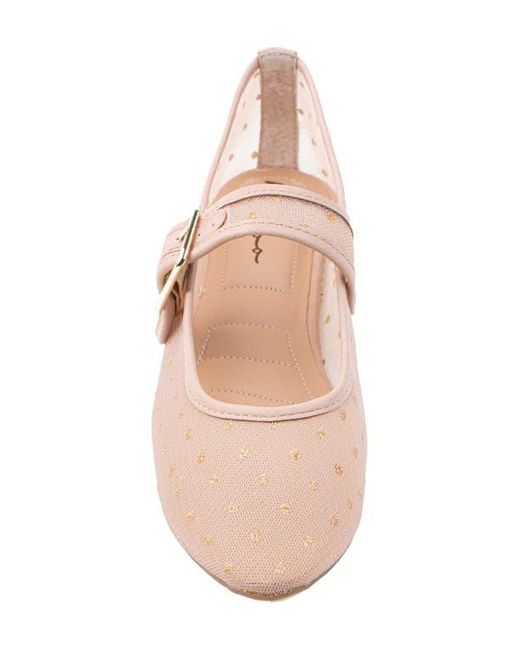 Me Too Pink Gillie Mesh Mary Jane Flat
