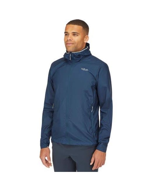 Rab Blue Vital Windshell Hooded Jacket for men