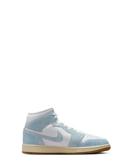 Nike Blue Air 1 Mid Se Velvet Basketball Sneaker