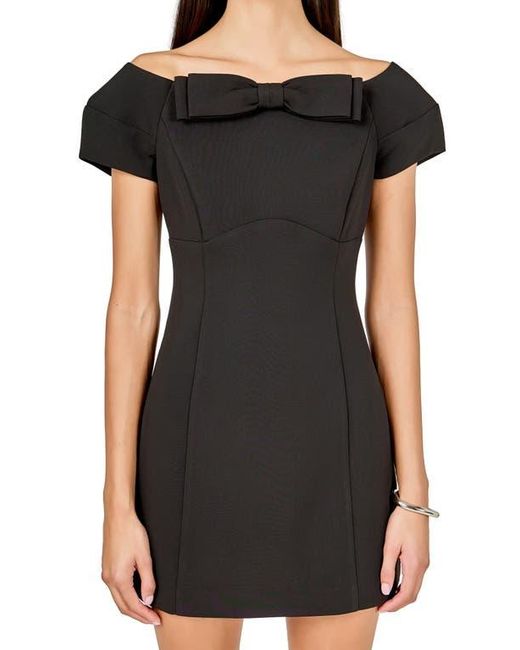 Endless Rose Black Bow Minidress