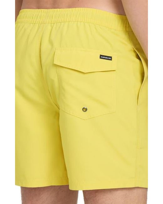 Quiksilver Yellow Everyday Volley 15-Inch Swim Trunks for men