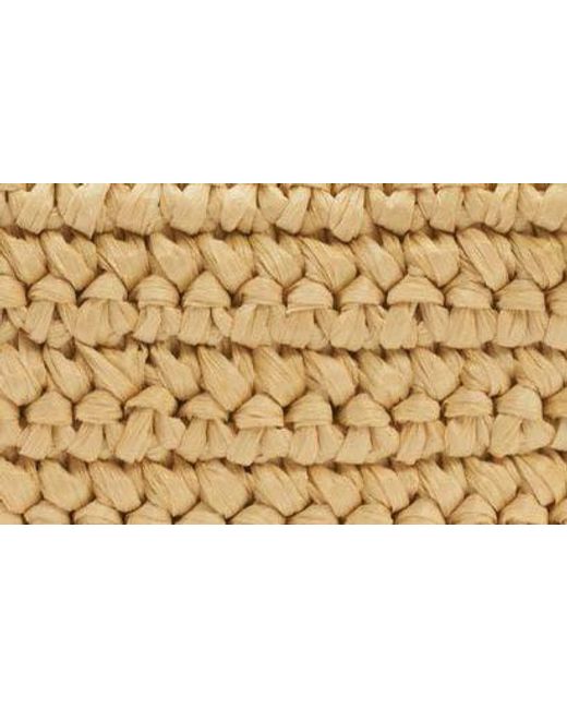Bottega Veneta Metallic Mini Wallace Raffia Crochet Shoulder Bag