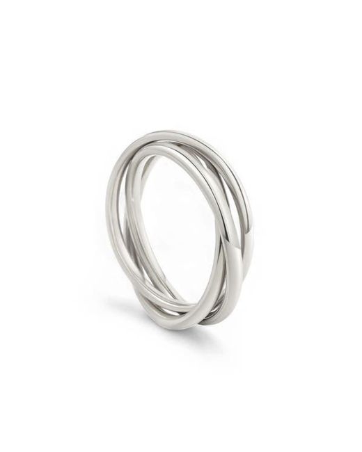 Mint & Lily Metallic Dainty Interlocking Fidget Ring