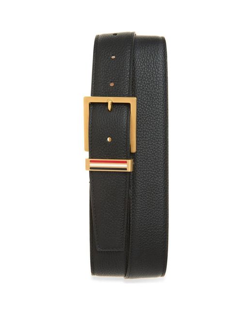 Thom Browne Gray Metal Loop Belt for men