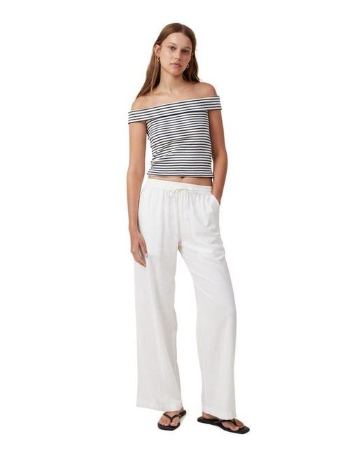 Cotton On White Haven Wide Leg Pant