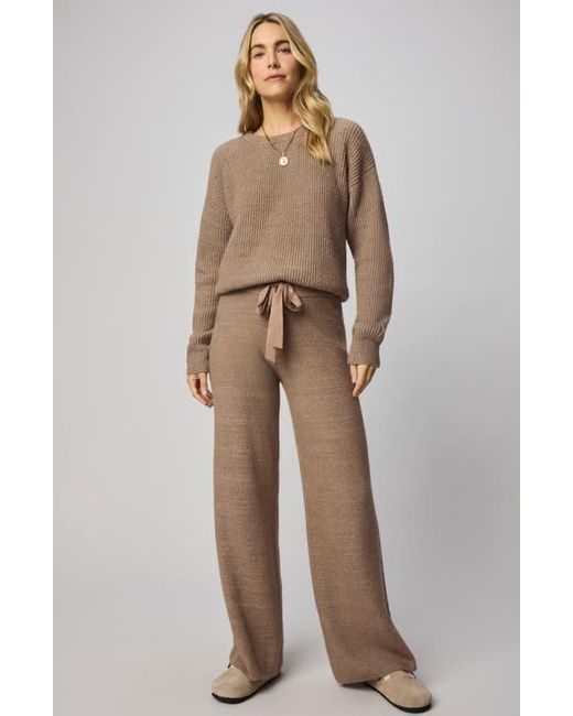 Splendid Brown Stassi Rib Side Sweater Pants