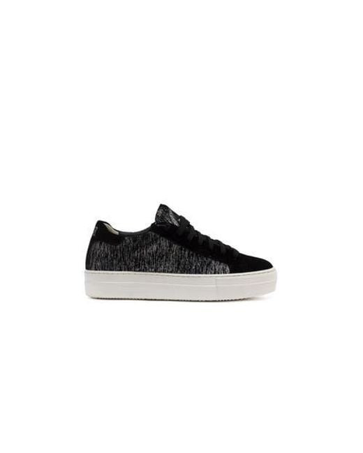 P448 Black Thea Platform Sneaker