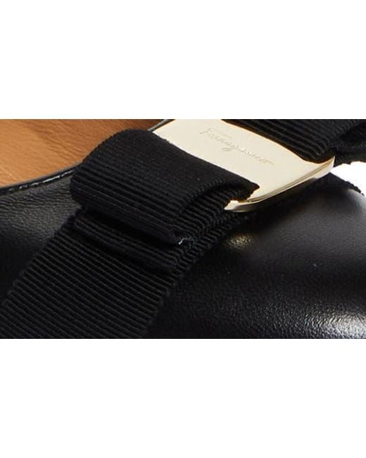 Ferragamo Black Vara Soft Pump