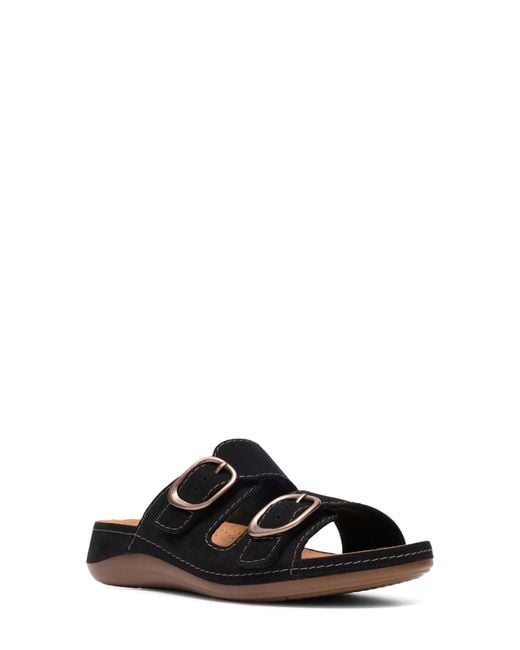 Clarks Black Cecily Step Sandal