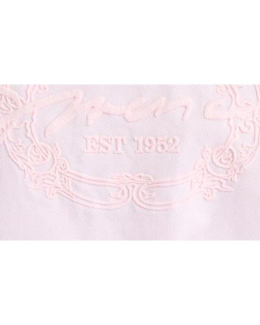 Givenchy Pink Logo Embroidered Crop Bomber Jacket
