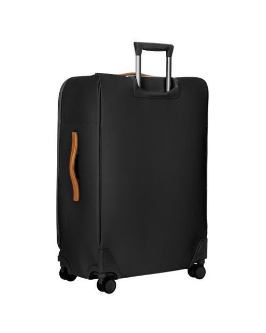Bric's Black Firenze Softside 30 Large Checked Compound Spinner Luggage