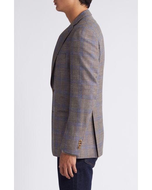 Peter Millar Brown Tailored Fit Wool Blend Sport Coat for men