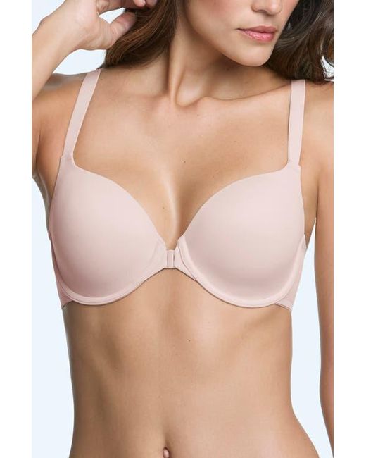 Dominique Intimates Brown Talia Front Closure Racerback Seamless Everyday T-Shirt Bra